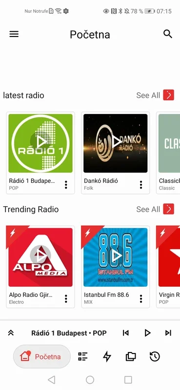 Balkan Radio Stanice for Android: Rich Balkan Radio Experience