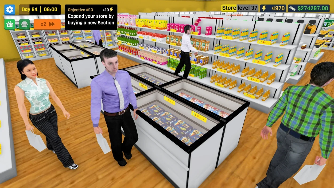 Supermarket Simulator Deluxe for Android - Manage Your Virtual Store