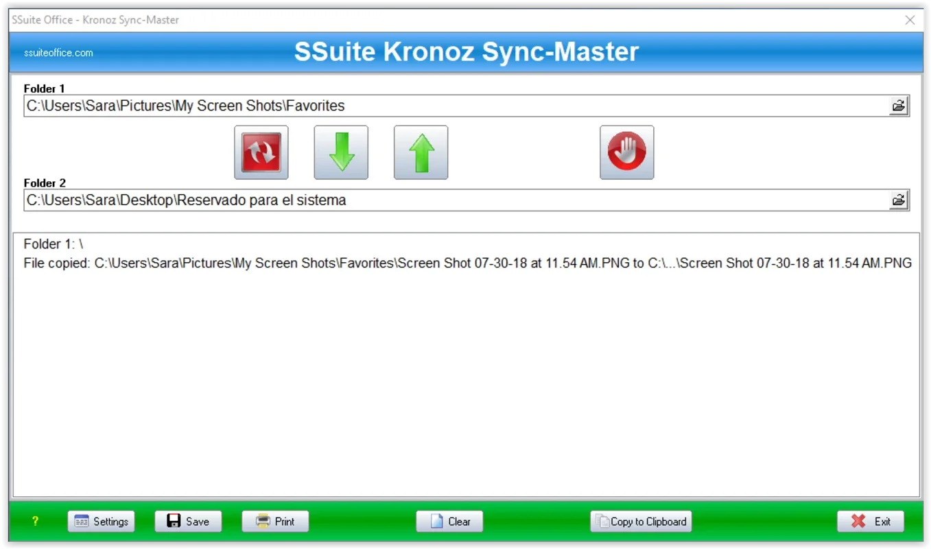 SSuite Kronoz Sync-Master for Windows - Efficient File Synchronization