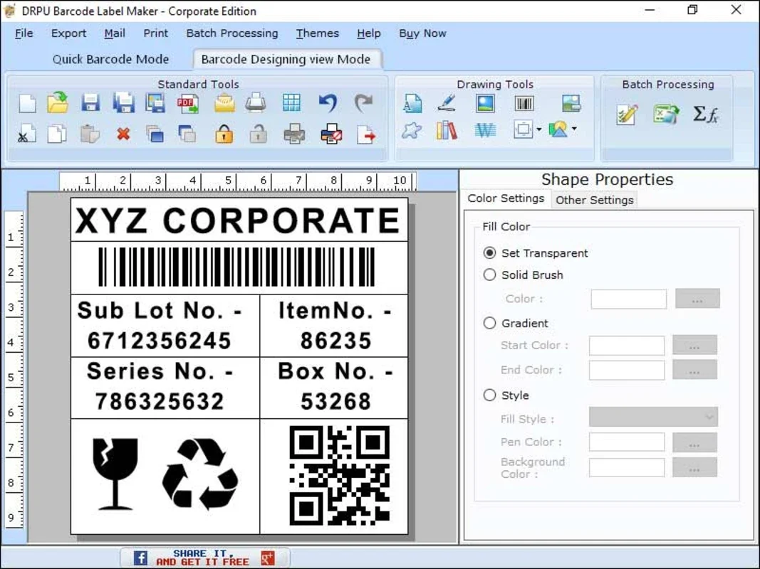 Corporate Barcode Generating App for Windows - Streamline Your Business