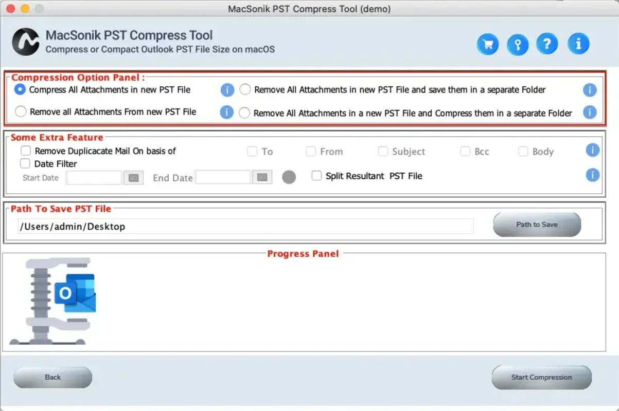 MacSonik PST Compress Tool for Mac: Efficient PST Compression