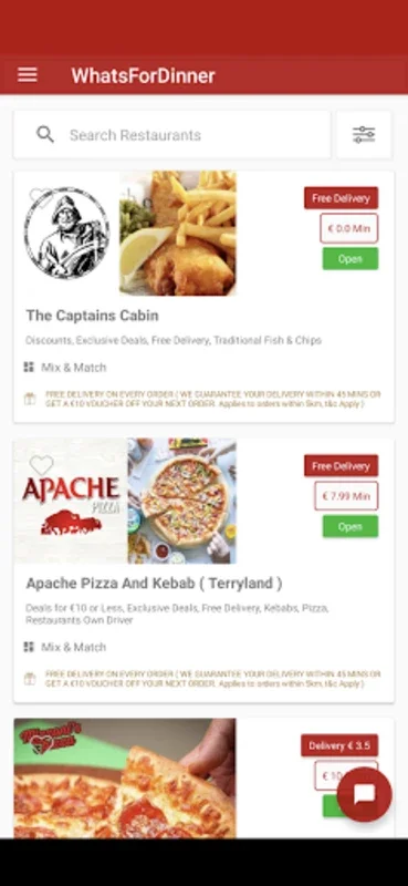 WhatsForDinner for Android - Discover Ireland's Culinary Delights