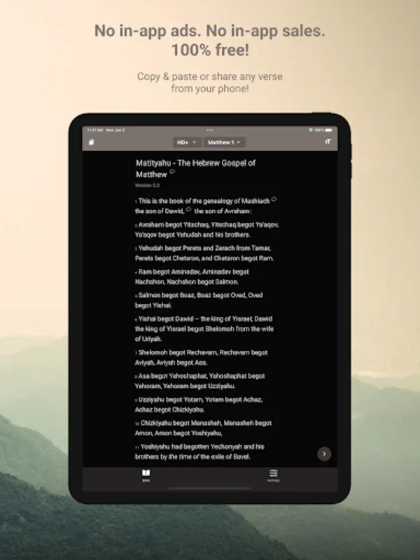 Hebrew Gospels for Android - Insights into Yeshua's Teachings