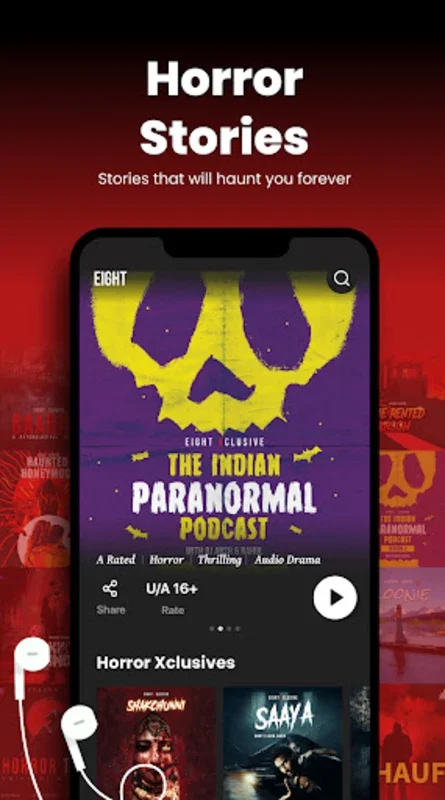 EIGHT: Podcast & Audio Stories for Android - No Downloading Needed