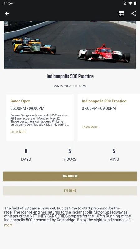 Indianapolis Motor Speedway (IMS) for Android - Comprehensive Info Hub