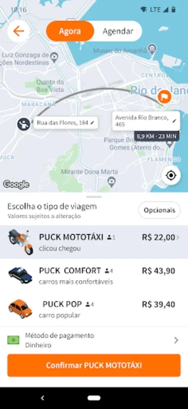 Puck for Android - Reliable Neighborhood Motorcycle Taxi Service