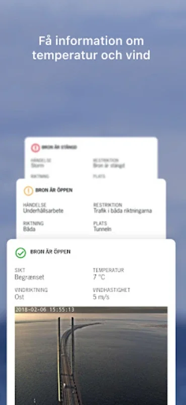 Øresundsbron for Android - Real-Time Traffic Updates