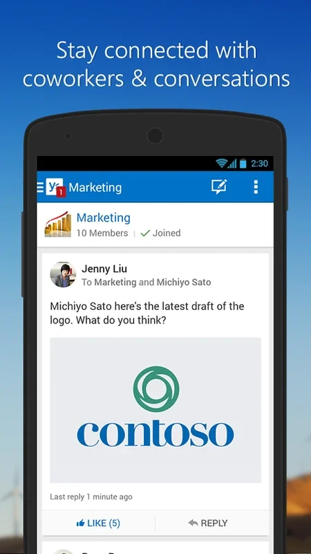 Yammer for Android: Enhancing Business Collaboration