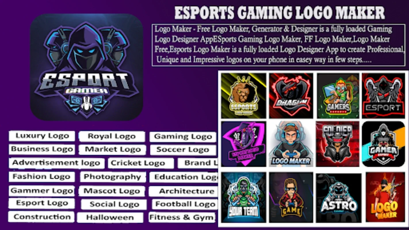 Esports Logo Maker for Android - Design Gaming Logos Easily