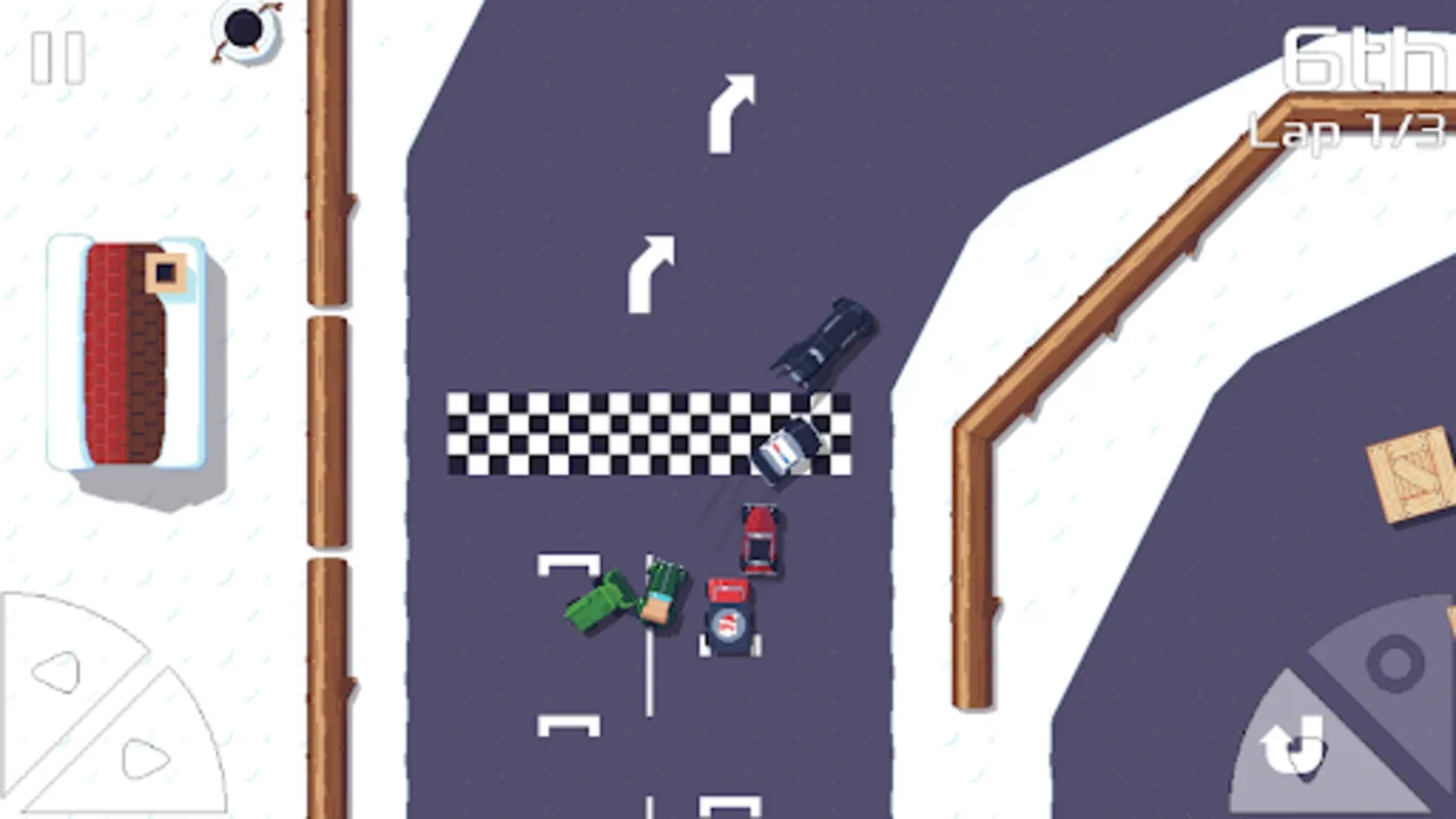 Pixel Wheels for Android - Race to the Pole Position