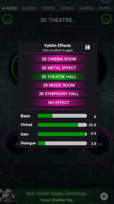 VybOn: 3D Audio Bass Dialog EQ for Android - Immersive 3D Audio