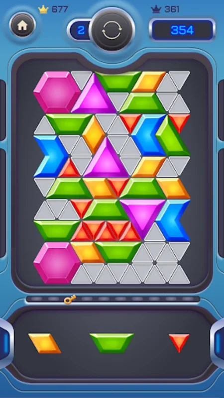 Puzzle Jewel for Android - Enjoy Triangular Block Puzzles