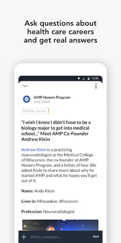 AMP Honors for Android - Unlock Your Healthcare Career