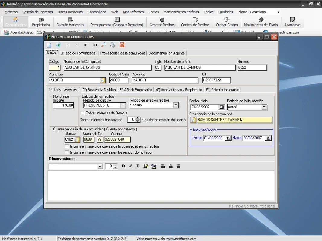 Netfincas Horizontal for Windows - Manage Neighborhood Associations Easily