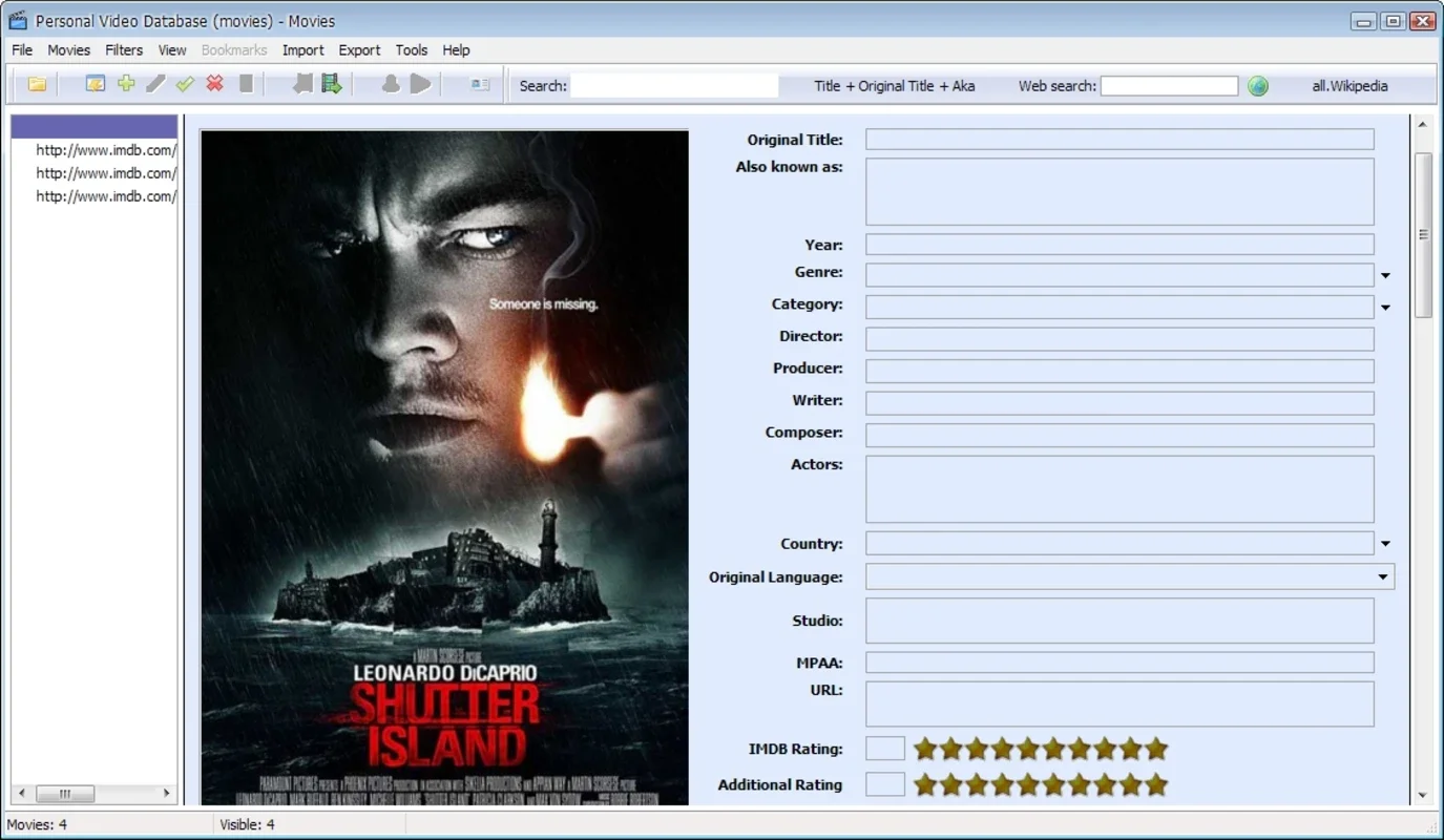 Personal Video Database for Windows - Organize Your Video Collection