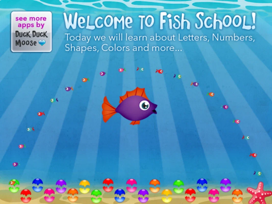 Fish School by Duck Duck Moose for Android - Interactive Early Learning