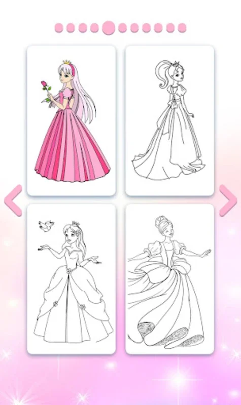 Princess Coloring by Number for Android - Relaxing Art App