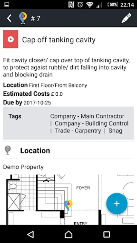 Pinpoint Works for Android - Manage Projects Offline