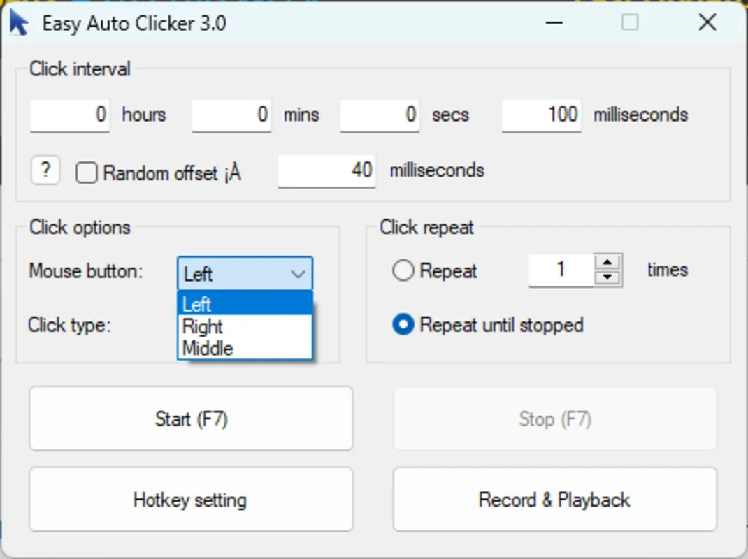 Easy Auto Clicker: Automate Mouse Clicks on Windows