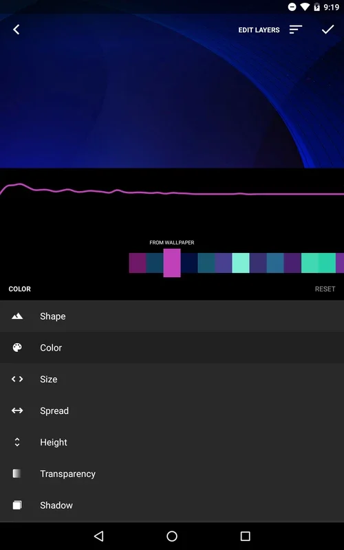 MUVIZ Nav Bar Audio Visualizer for Android - Customizable Visuals