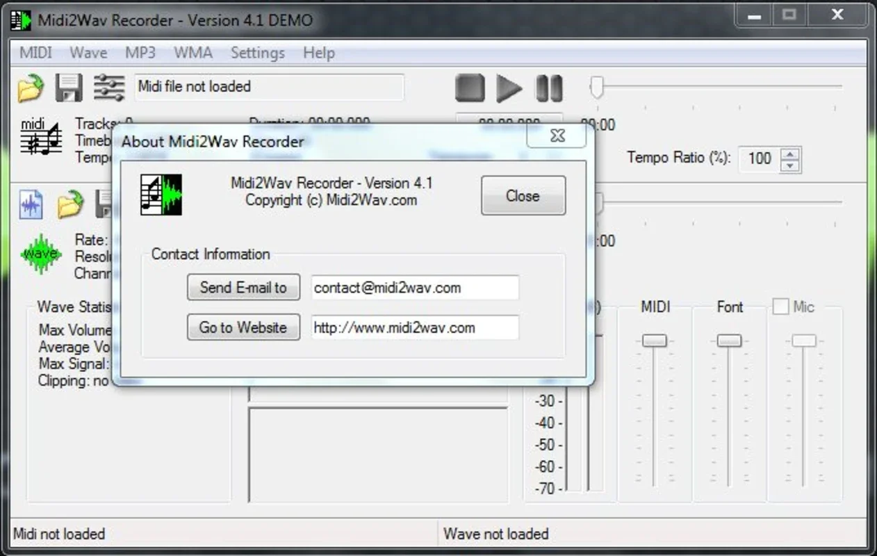 Midi2Wav Recorder for Windows - Free Download