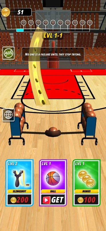 Slingshot Basketball! for Android - Score Slam Dunks