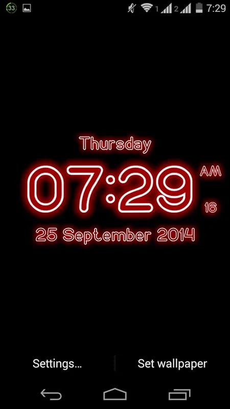 Neon Digital Clock LWP for Android - A Stylish Timekeeping App