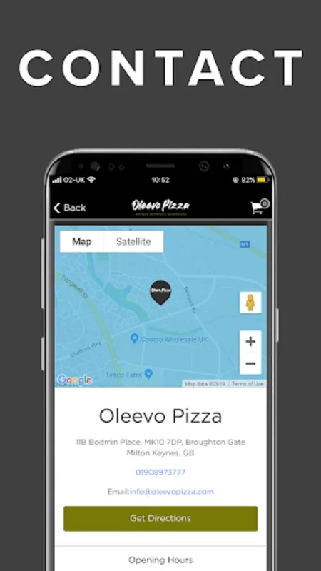 Oleevo Pizza for Android - Gourmet Pizza at Your Doorstep