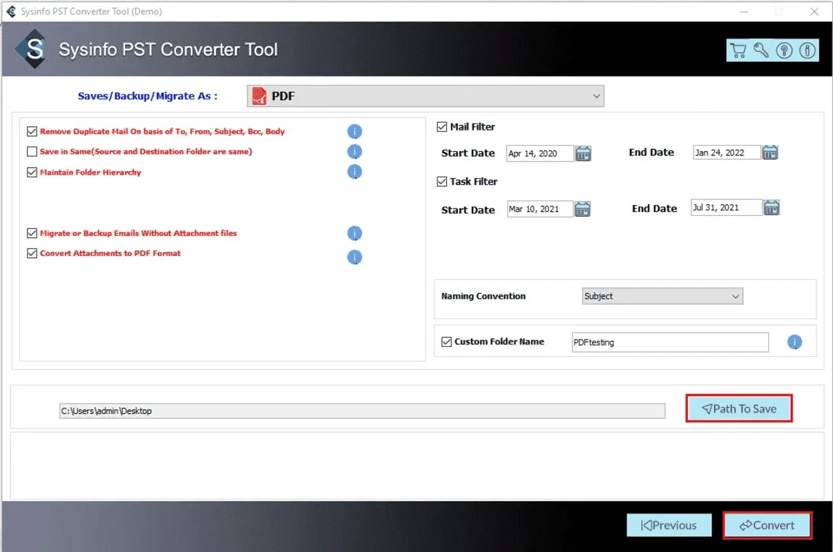 Sysinfo PST Converter for Windows - Convert PST Files Easily