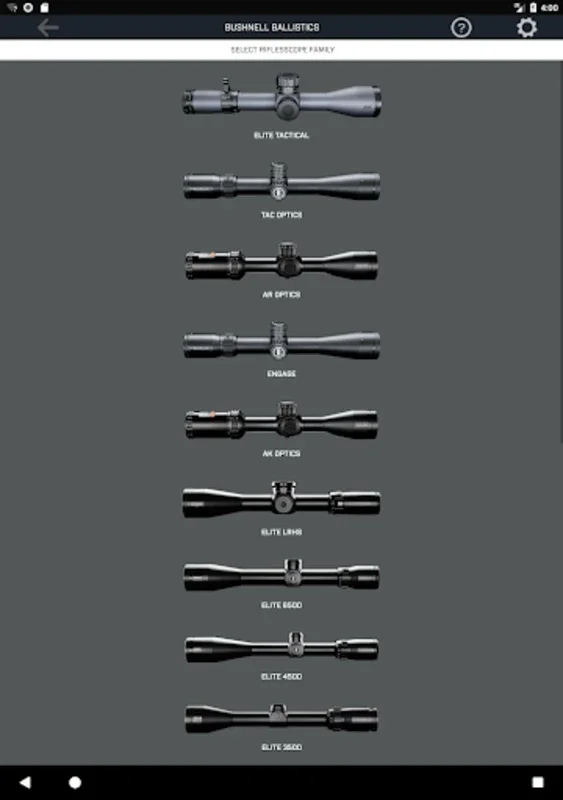 Bushnell Ballistics for Android: Precise Ballistics Calculations