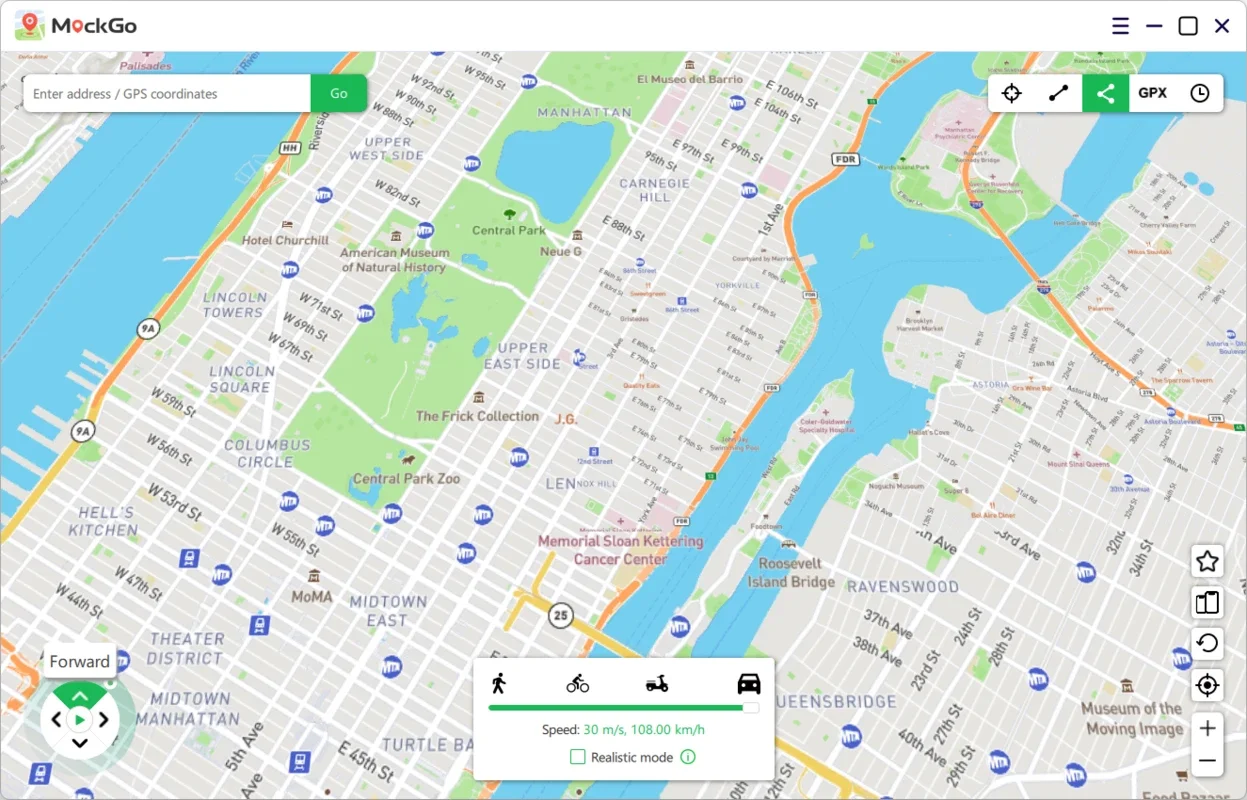 MockGo for Windows - Simulate iOS GPS Location Easily