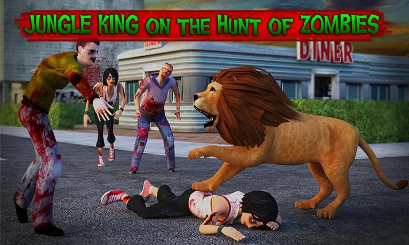 Lion Vs Zombies for Android - Save Your City from Zombies