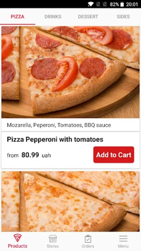 Domino's Pizza Ukraine for Android: Effortless Ordering of Your Favorite Meals