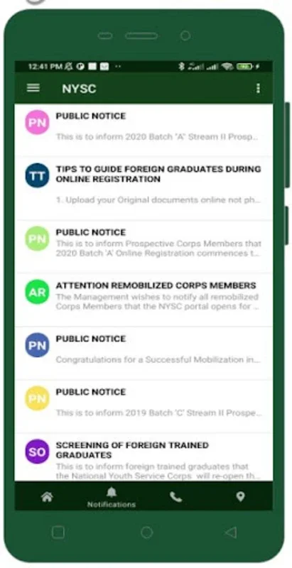 NYSC Official Mobile for Android - Stay Informed and Connected