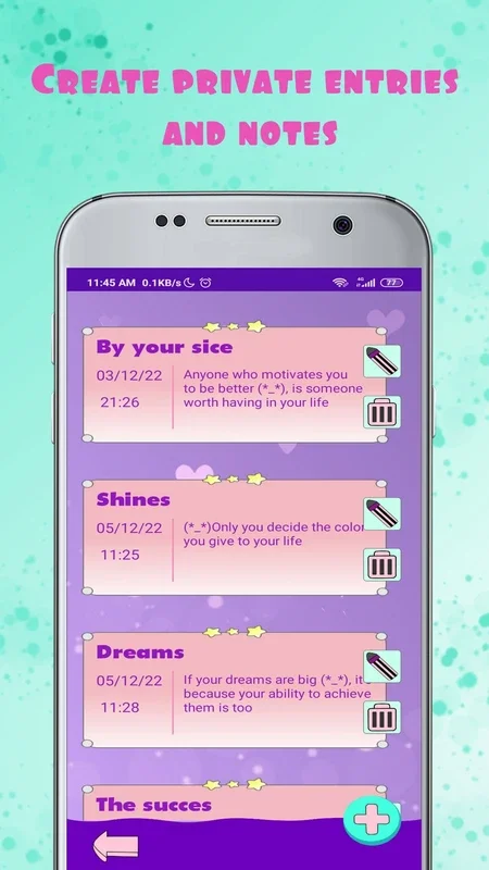 Coni's Secret Diary with Lock for Android - Secure Your Thoughts