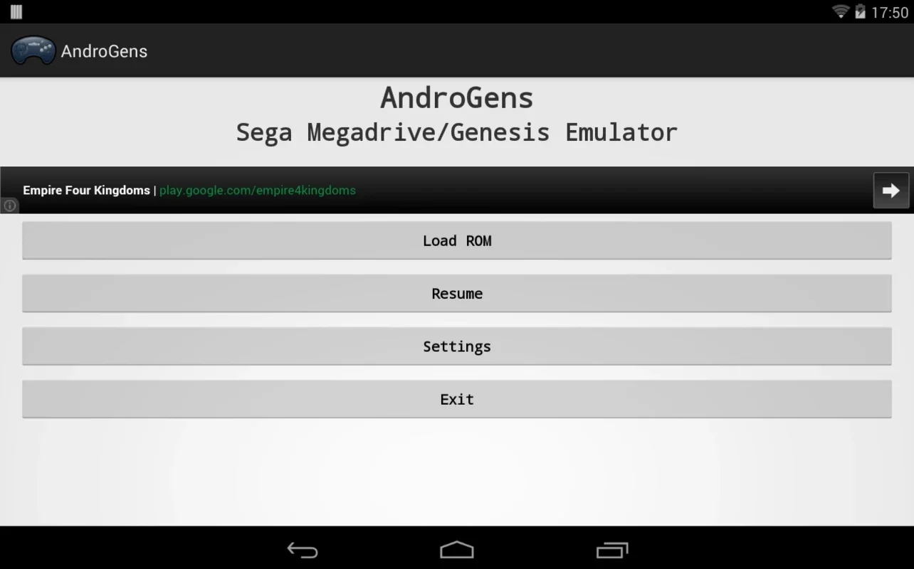 AndroGens for Android - Enjoy Megadrive Games