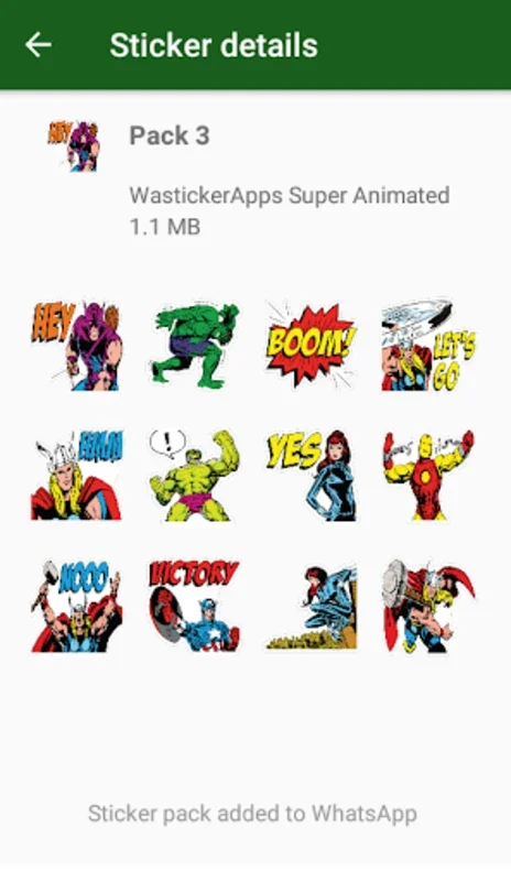 Super Heroes Stickers for Android - Express with Animated Stickers