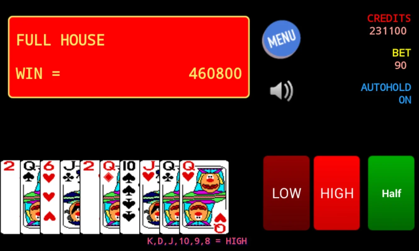 Jolly Card for Android - Vintage Poker with Auto Hold