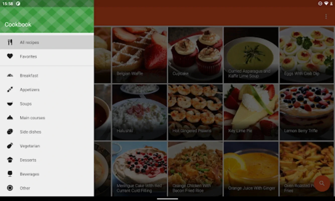 Cookbook for Android: Offline & Customizable