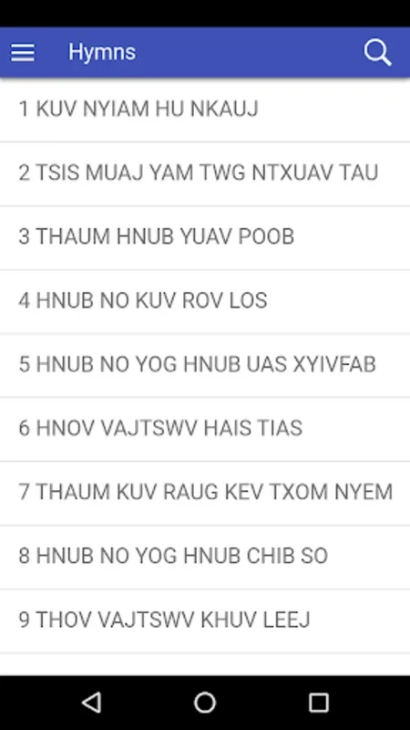 Hmong SDA Hymnal for Android - Spiritual Hymn Access