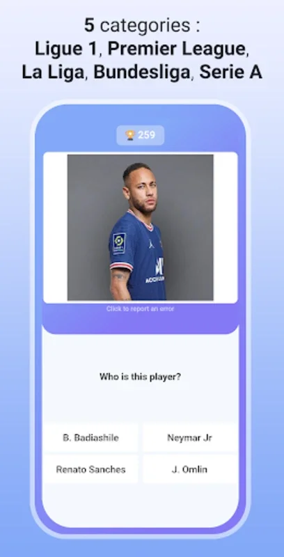 Quiz Soccer - Guess the Name for Android - Identify Top Football Stars