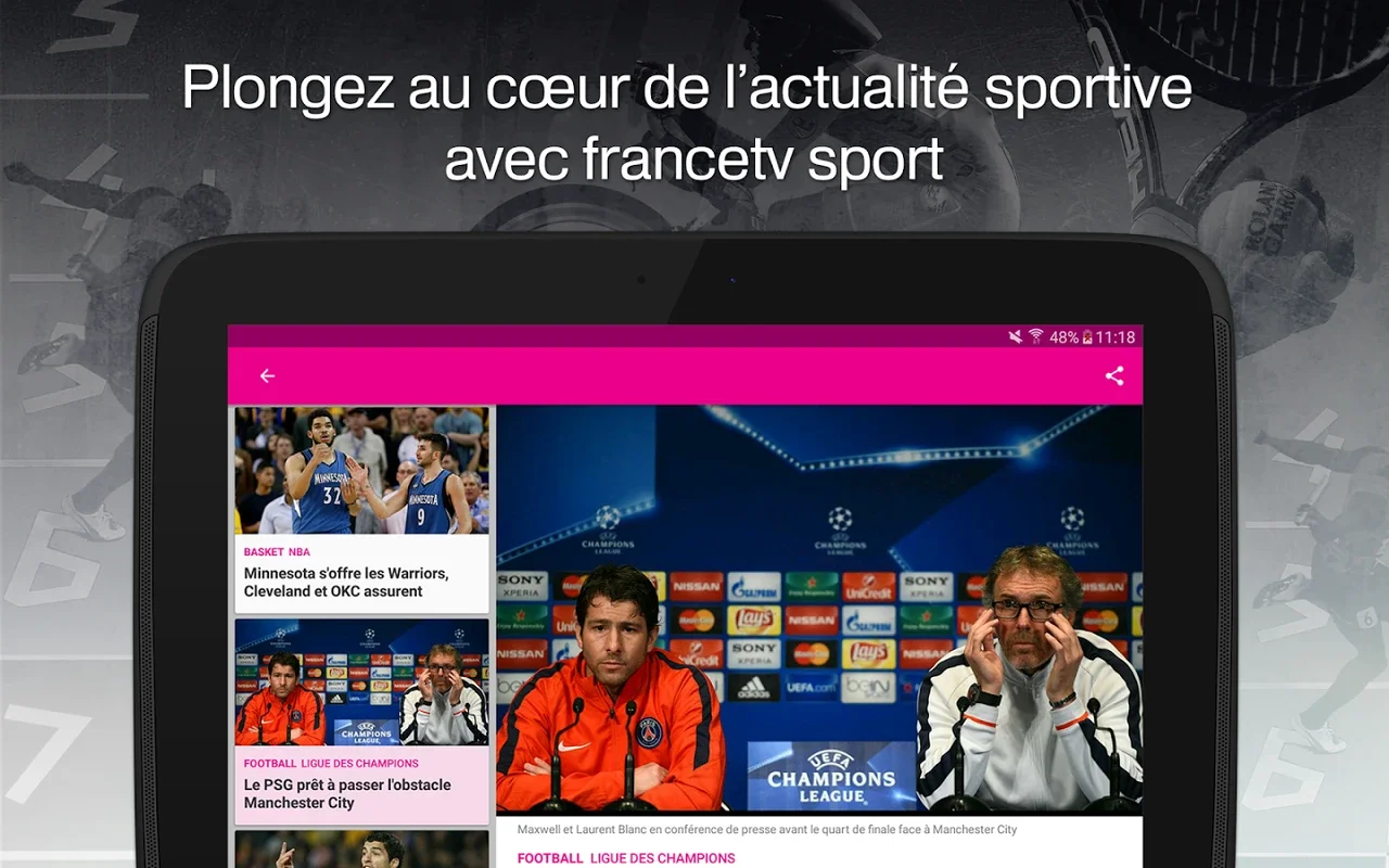 France tv sport for Android - Your Gateway to French Sports