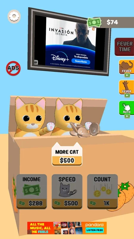 Cat Box Fever for Android - Build a Cat Army and Earn