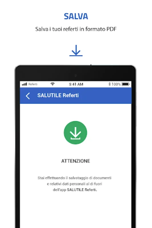 SALUTILE Referti for Android: Manage Health Reports