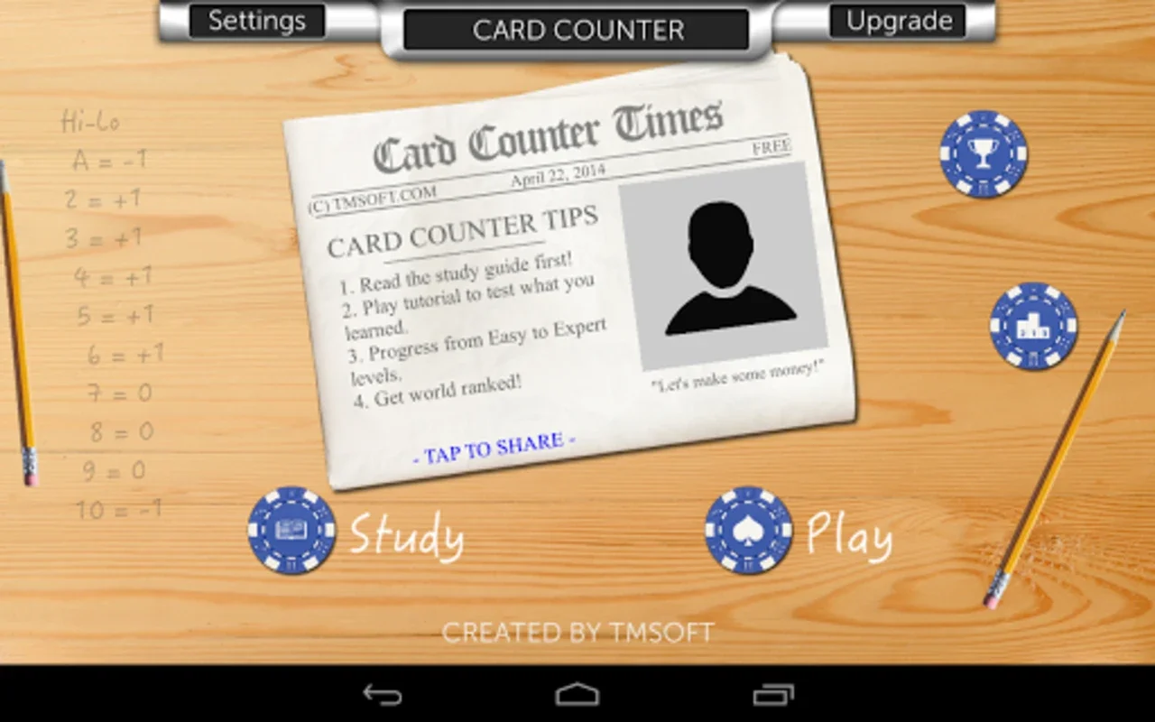 Card Counter Lite for Android: Master Blackjack Skills