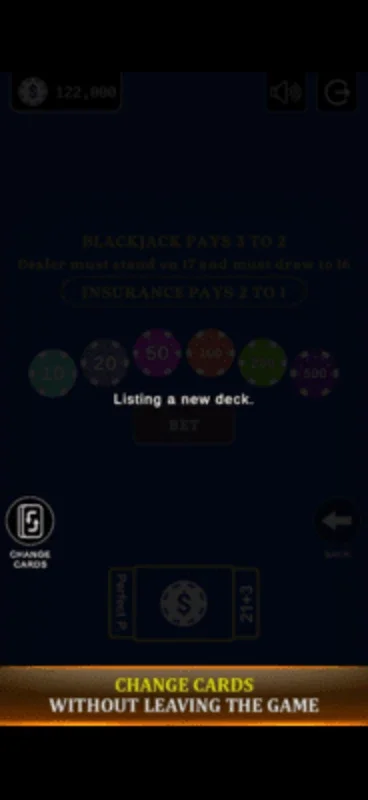 Blackjack 21 - Side Bets for Android - No Downloading Required