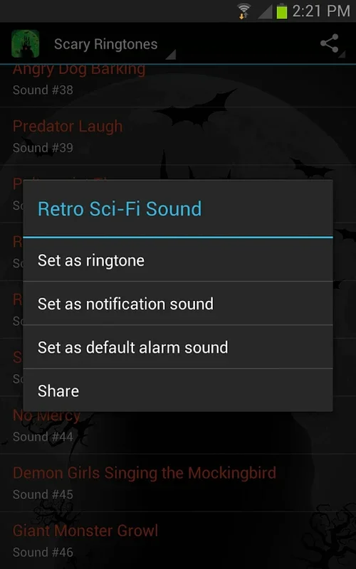 Scary Ringtones and Sounds for Android - Horror - themed Audio for Mobile