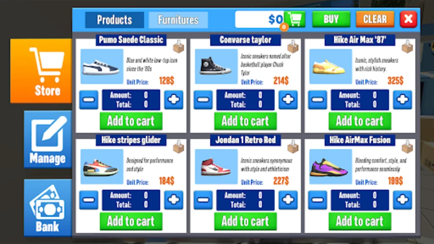 Shoe Shop Game: Market Manager for Android - Manage Your Sneaker Store