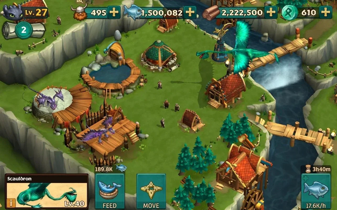 Dragons: Rise of Berk for Android - Build Your Viking Village