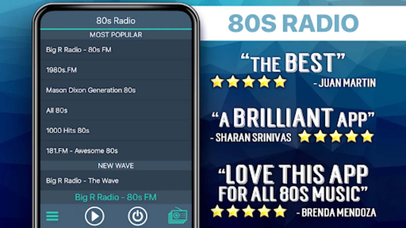 Free 80s Radio for Android - Relive the 80s Hits